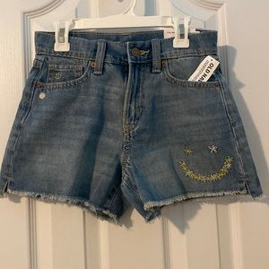 Navy blue jean shorts from old navy